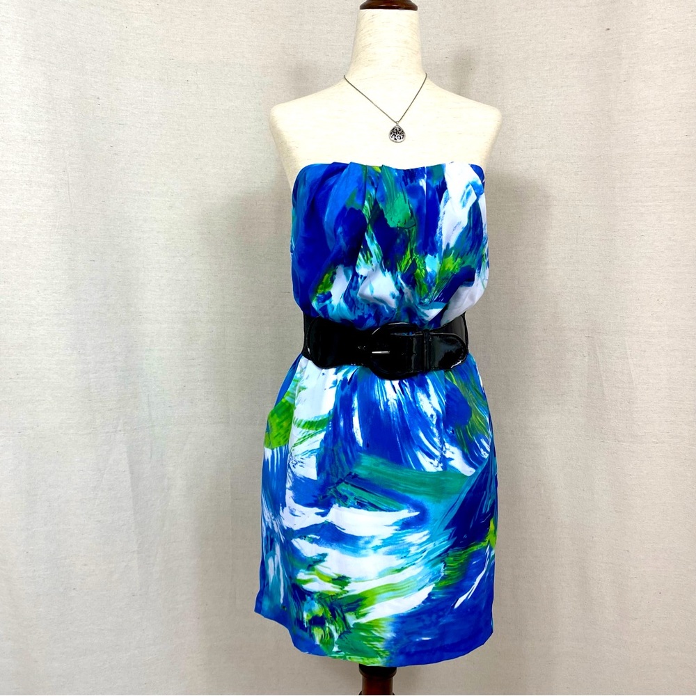 City Triangles Strapless Mini Dress